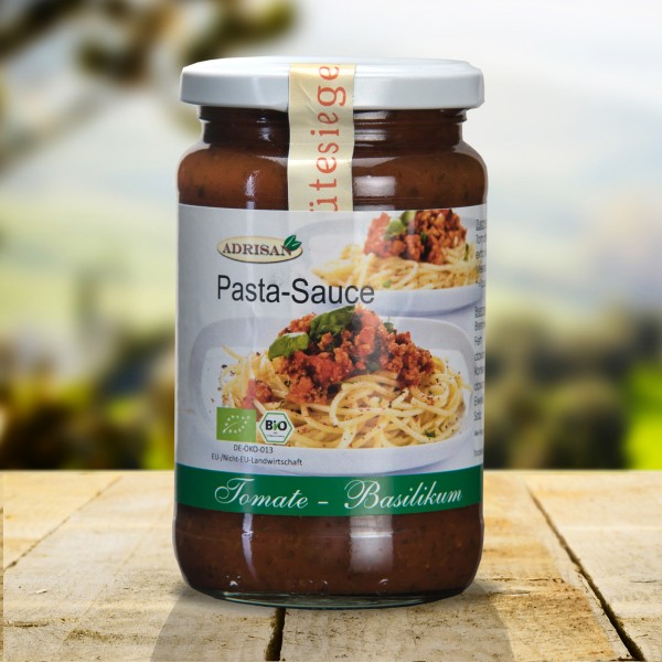 Bio Pastasauce Tomate-Basilikum, 370g, DE-ÖKO-013