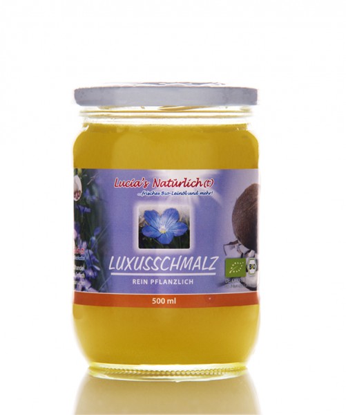 Lucia's BIO Luxusschmalz, 500 ml Glas