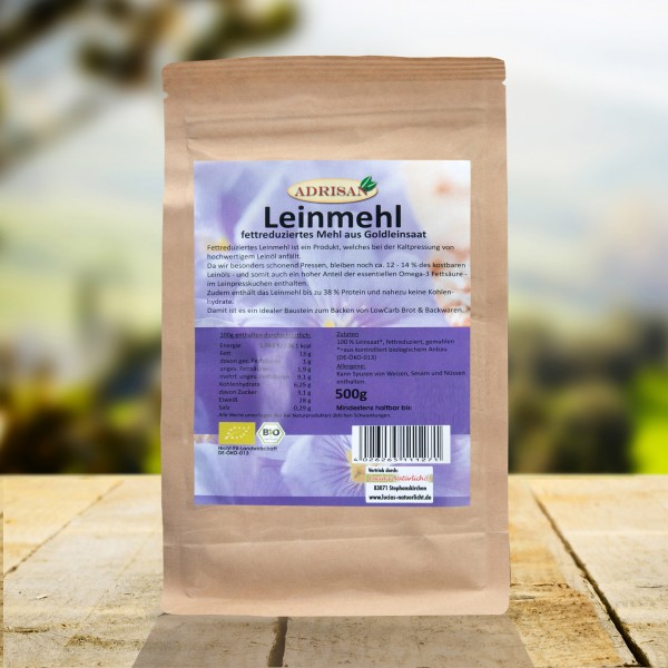 Bio Leinmehl, 500g, DE-ÖKO-013