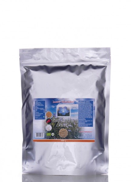 Lucia's BIO Omega Lein Crunch, 1000 g Nachfüll-Packung / DE-ÖKO-013